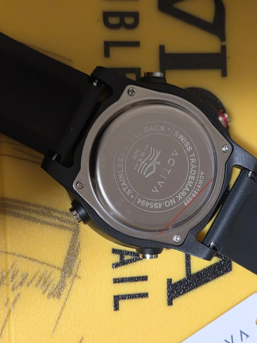 Blue Dial Digital Sport Smartwatch with Black Band